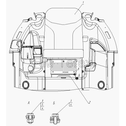 Установка консоли управления с сиденьем 171.01.14.00.000